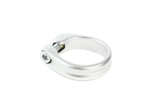 Road MTB E-Bike Bicycle Seatpost Clamp 35mm for 30.9mm/31.8mm post use Silver - Picture 1 of 9