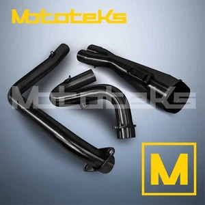 INDIAN MOTORCYCLE 2 INTO 1 EXHAUST MUFFLER STAINLESS BLACK TOURING - Bild 1 von 5