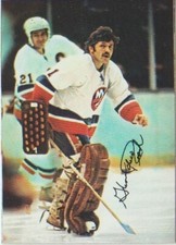 Glenn Resch 1977-78 Topps Glossy Inserts #17, Square Corners, New York Islanders