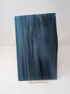 Stained Glass, Dark Blue White Grey, Artisan Gem SHEET - Picture 1 of 2