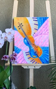 Original Oil Painting “In Memory of the Violins of Stradivarius” 16 x 12 inches - Picture 1 of 4