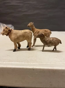 Lote de 3 - Animales antiguos alemanes Putz fósforo - Imagen 1 de 13