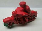 Vintage 1950's Auburn Rubber Red Police Motorcycle 4