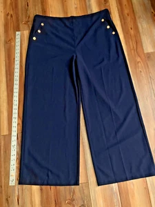 Unbranded Women’s Midnight Navy Straight Leg Stretch Classic Pants Size 2XL Long - Picture 1 of 3