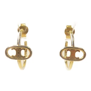 CELINE Earrings Gold Metal - Picture 1 of 5
