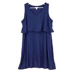 Style & Co Women's Tiered Sleeveless Casual Dress, size X-Large, Ink (Navy)