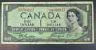 1954 Canada Devils Face Portrait $1 Note BC-29 Circulated