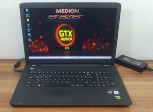 17,3" Medion ERAZER P7648 i7 7.Gen 16GB 1000GB + 256GB Nvidia GeForce GTX 950M - Bild 1 von 12