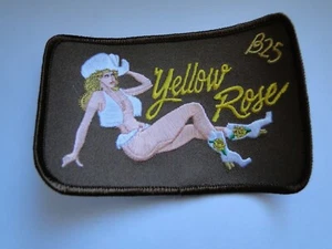 Parche del escuadrón de bombarderos USAAF B25 Yellow Rose aprox. 12 x7 cm - Imagen 1 de 1