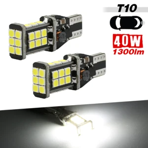 T10 194 921 W5W High Power LED 6000K 1300lm White Backup Reverse Light Bulbs - Picture 1 of 5