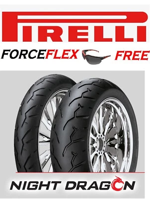 NEUMÁTICO PIRELLI NIGHT DRAGON 130/60-19 DELANTERO/TRASERO 180/55-18 HARLEY ROAD GLIDE FLTRX Foto 1 de 4