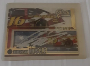 2005 Greg Biffle Autographed Wheels American Muscle Clear Acetate NASCAR AM7/9 - Picture 1 of 2