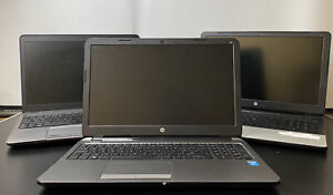 3 x HP 15.6" Laptops 455 G1 AMD-A4 8GB RAM 250 G3 Intel Pentium 4GB & 355 G2 8GB