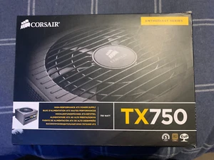 Corsair TX-750 Non-Modular 750W ATX Power Supply Model CMPSU-750TXV2 - Bild 1 von 2