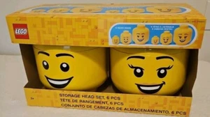 LEGO Storage Head Set 6 Pezzi - NUOVO - Foto 1 di 8