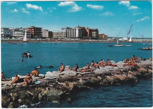 CATTOLICA - RIMINI - ALBERGHI E SPIAGGIA DI PONENTE - VIAGG. 1968 -97888- - Picture 1 of 1