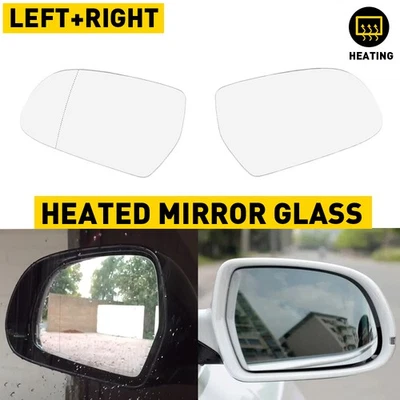 Espejo retrovisor lateral izquierdo y derecho cristal térmico con respaldo para Audi A5 A4 Quattro S4 S5 A3 Foto 1 de 4