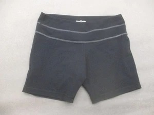 Lululemon Size M Womens Black Stretch Waist Compression Workout Gym Shorts 930 - Picture 1 of 6