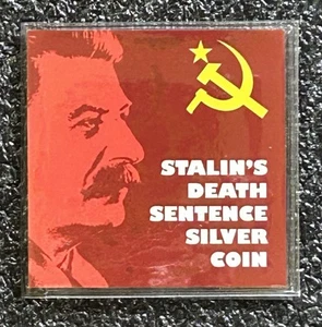 Stalin’s Death Sentence • 20 Kopeks • Silver Coin • COA/History & Album • USSR - Picture 1 of 8