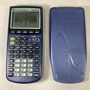 Calculadora gráfica Texas Instruments TI-83 Plus azul translúcido probada y funciona - Imagen 1 de 12