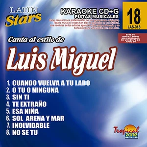 Karaoke Latin Stars 18 Luis Miguel Vol. 1 - Imagen 1 de 1