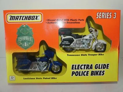 MOTO ELECTRA GLIDE POLICE BIKES SERIES 3 MATCHBOX 1:18 ( un peu plus petit ) - Photo 1/2