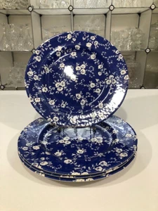 Blue Chintz by Royal Stafford - Four 11" Dinner Plates - Picture 1 of 3