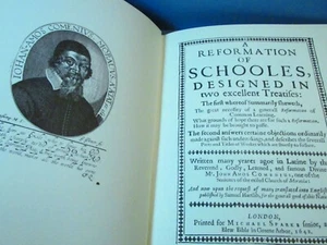 Jan Amos Comenius A Reformation Of Schooles Facsimile Book Reprint Book Czech - Picture 1 of 17