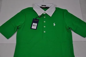 Neu mit Etikett Ralph Lauren Golf Damen-Polo mit gewebtem Kragen Stretch-Piqué. Gr. XS. 89,50 $ - Bild 1 von 9