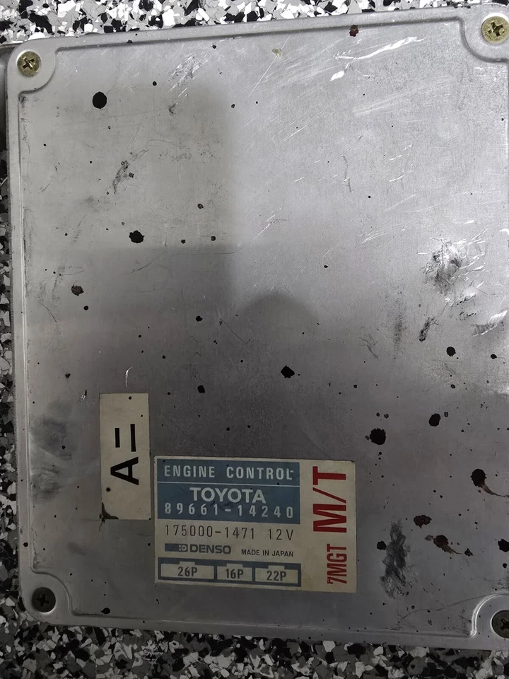 mk3 Toyota Supra Turbo Manual California Engine Computer ECU ECM 89661-14240 Foto 1 de 1