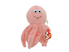 Vintage 1993 Ty Original Beanie Baby Inky The Octopus Plush Toy Pink Collectible