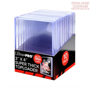 Ultra Pro 260pt Super Thick Toploaders - Packet of 10 - Picture 1 of 1