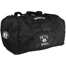 NBA Roadblock Duffel Bag 20" x 11.5" x 13" (Brooklyn Nets)
