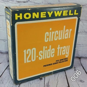 Vintage Honeywell Circular 120-Slide Tray 6652 Film Projector Round Mount Base - Picture 1 of 16