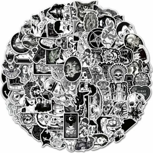 50pcs/set Gothic Horror Stickers Laptop / Walls / PC'S matt Ornament - Picture 1 of 2