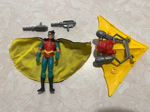 Vintage 1993 Kenner Batman the Animated Series Robin Figure Complete w/ glider - Picture 1 of 6