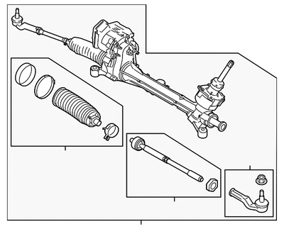 正品 2014 - 2019 年福特 Transit Connect - 机架和小齿轮组件 HV6Z-3504-EV — 第 1/3 张图片