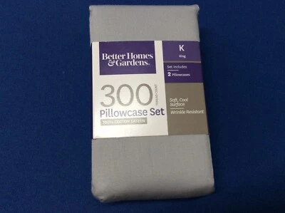 枕套,棉,多种颜色可选,标准/女王或特大号,2 件套 — 第 1/4 张图片