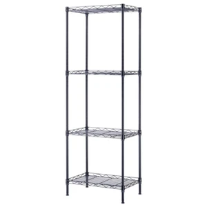 4 Tier Wire Shelving Rack Unit Storage Metal Heavy Duty Shelf Garage Organizer - Picture 1 of 10