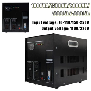 70-140V/150-250V Eingang Automatischer Spannungsstabilisator AC Regler 1/1,5/2/3/5KVA - Bild 1 von 16
