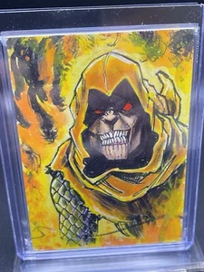 Marvel Masterpieces 2022 Sketch Card of Hobgoblin By Luke Welch ๐ฅ๐ฅ๐ฅ - Picture 1 of 2