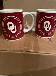 oklahoma sooners coffee migs 2 piece set - Picture 1 of 3