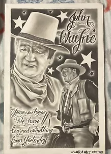 John Wayne- Prison Art - Picture 1 of 3