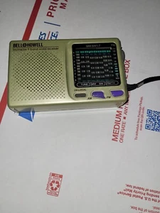 BELL & HOWELL SHORTWAVE RADIO AM/FM MW SW 9 BAND WORLD RECEIVER MW.SW1-7 used - Picture 1 of 5