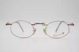 Vintage Brille Casanova RVC-8 Silber Mehrfarbig Oval Brillengestell eyeglasses - Bild 1 von 6