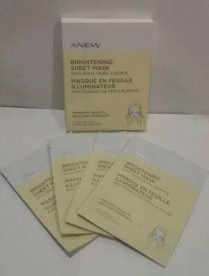 Avon Anew Brightening Sheet Mask with White Pearl Essence - Image 1 of 4