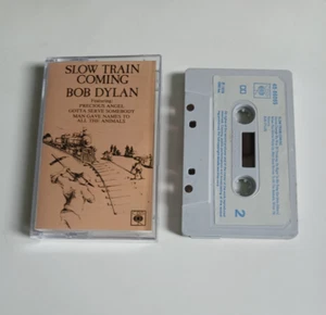 BOB DYLAN SLOW TRAIN COMING CASSETTE TAPE 1979 PAPER LABEL CBS UK - Picture 1 of 1