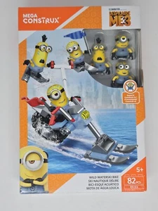 Mega Construx Despicable Me 3 Wild Waterski Bike Building Set FFJ33 82 Pcs NIB - Picture 1 of 10
