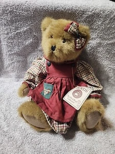Boyds Bear The Head Bean Collection Cheryl Ann Cooper 14" Girl Teddy Bear - Picture 1 of 6