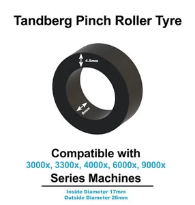 Tandberg Pinch Roller Tyre fits 3000x, 3300x, 4000x, 6000x, 9000x - Picture 1 of 1